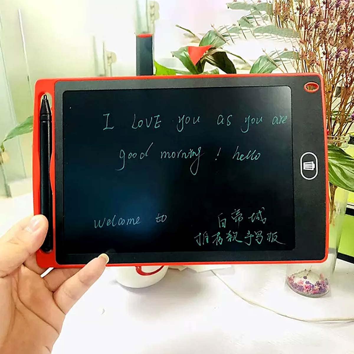 8.5 inc LCD drawing tablet |fridge electronic massage pad portable Lcd electronic writing pad drawing board for kids